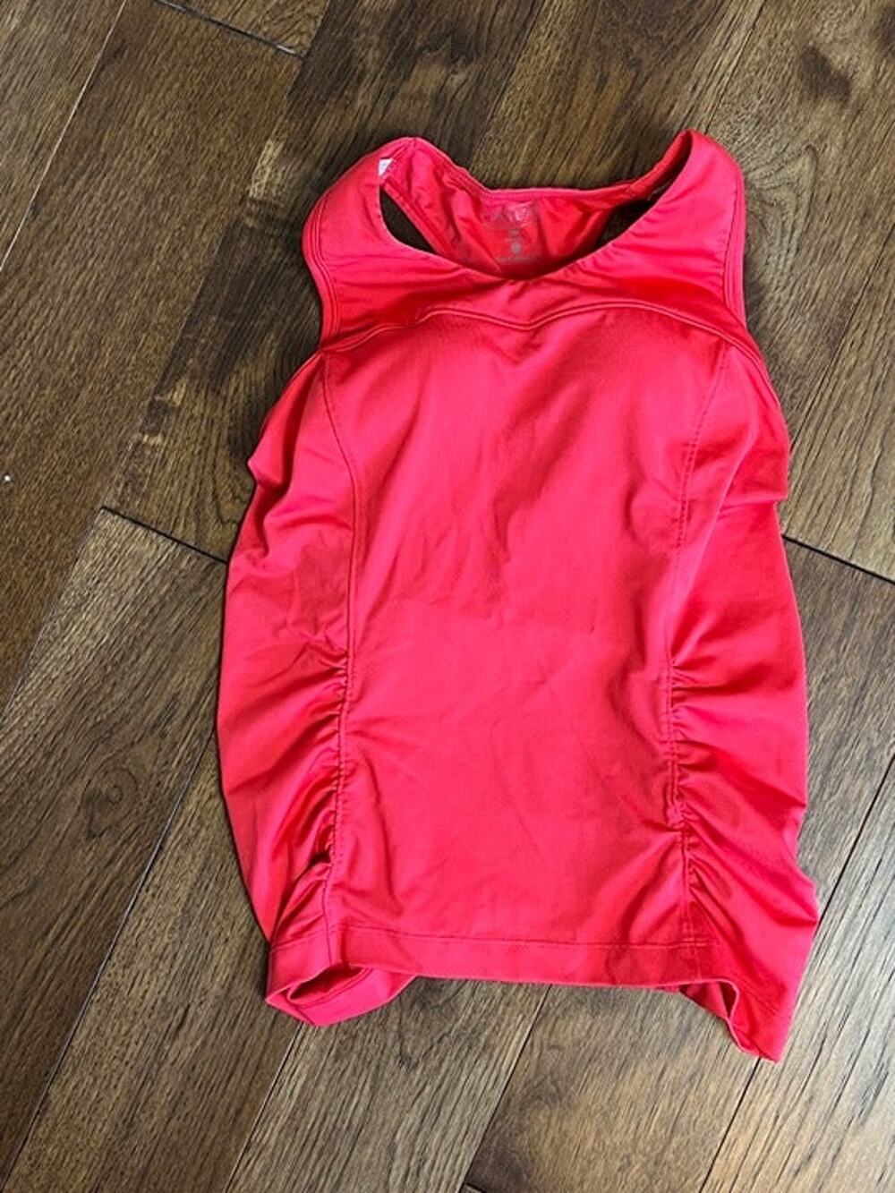 Athleta Ruched Bra 34A Tank top 903763 Red Small